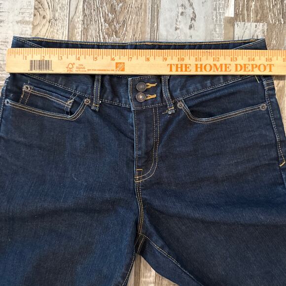 Gap Essential Bootcut Jeans Size 6 Dark Wash Blue Mid Rise Timeless Y2K Denim - Picture 9 of 9
